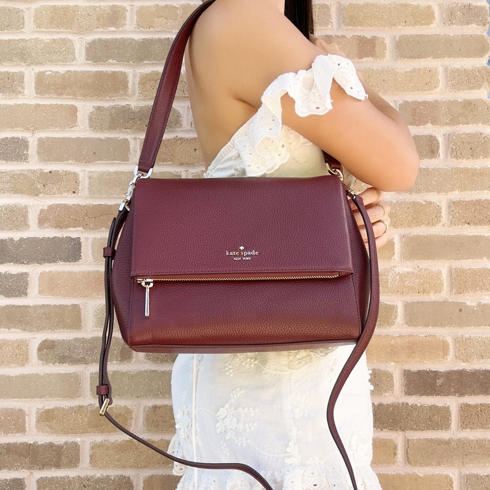 Kate Spade Pebbled Leather Flap Shoulder Bag - Picture 2 of 4
